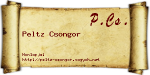 Peltz Csongor névjegykártya